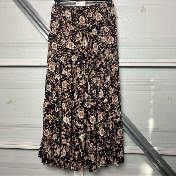 Ralph Lauren Denim & Supply Tiered Floral Maxi Skirt -NWT - Picture 4 of 7